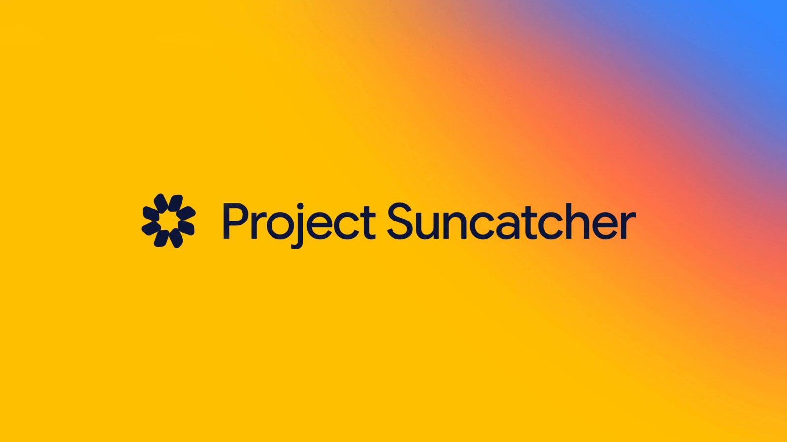 Google Project Suncatcher 官方主视觉：低轨太阳能卫星集群构想 | blog.google