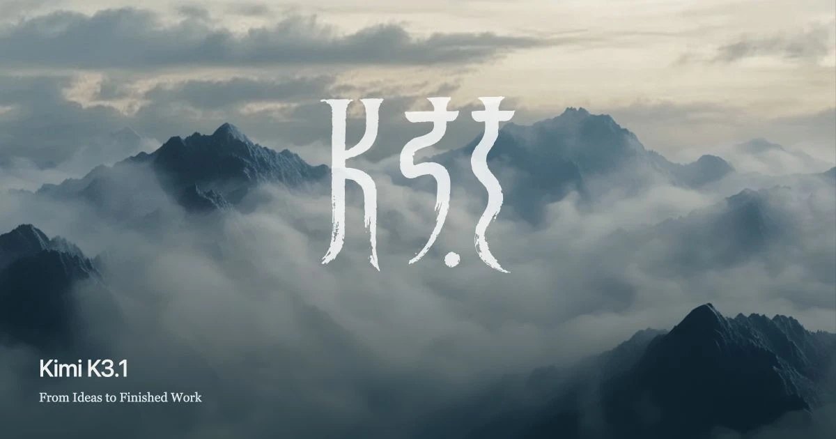 Kimi K3.1 Pro 官方发布主视觉（kimi.com 官方技术博客素材）