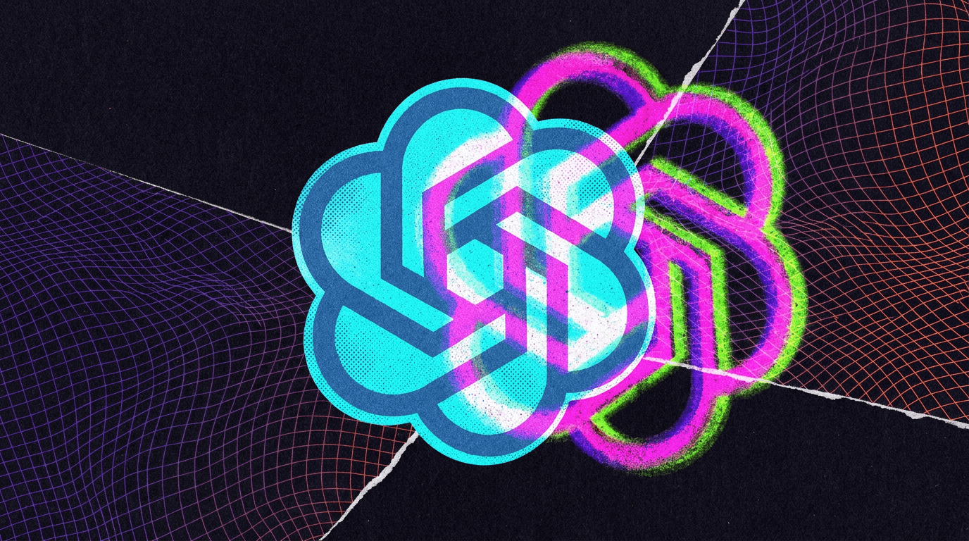 OpenAI 智能体隔离测试相关报道配图：OpenAI 品牌花结图形与网络拓扑网格